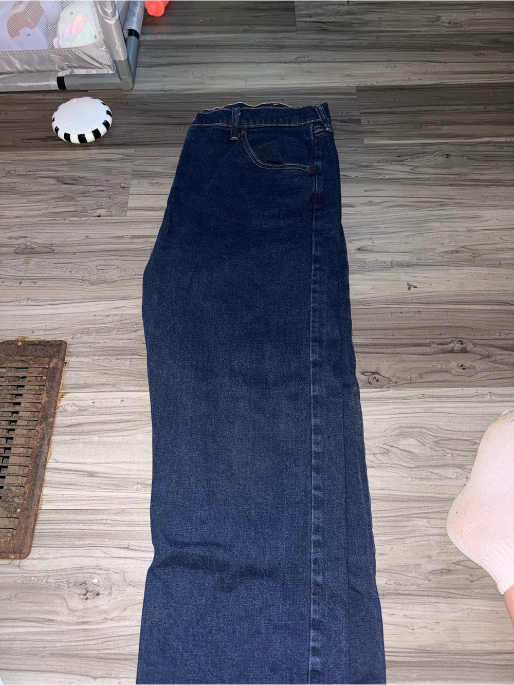 Wrangler Navy Straight Leg Denim Pants